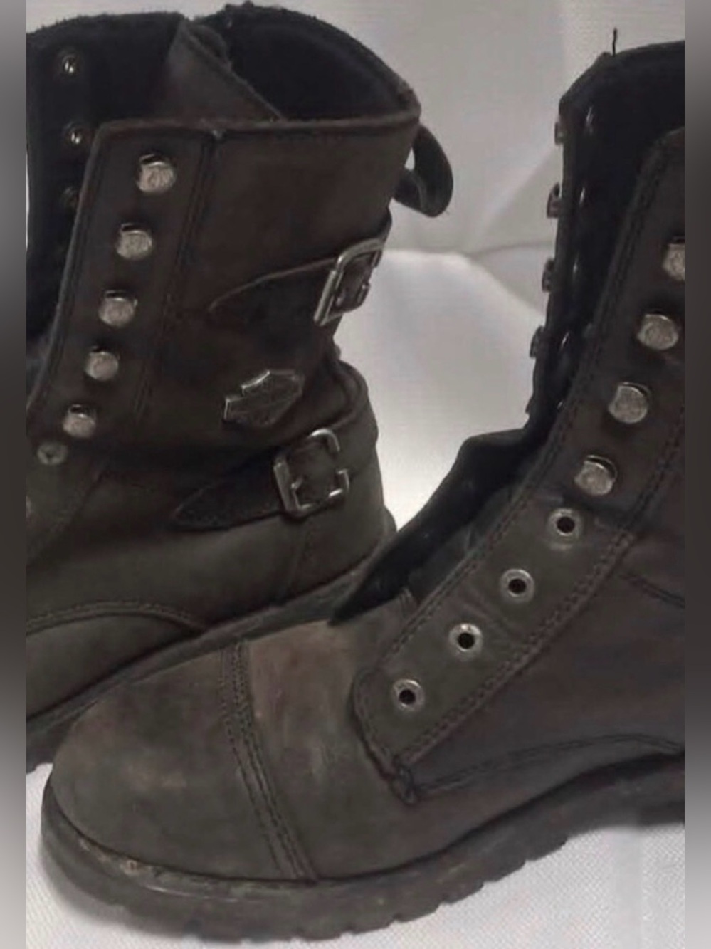 Harley Davidson Women's Balsa Motorcycle Boots Size 10M D83853M biker $190